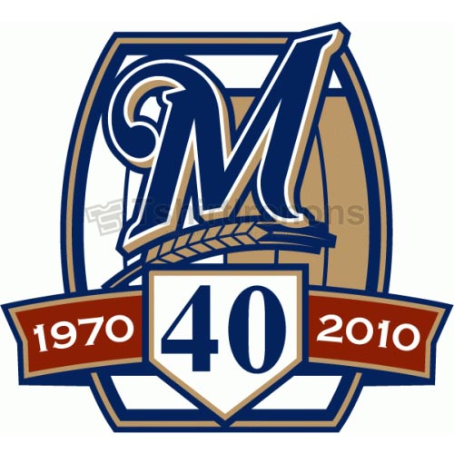 Milwaukee Brewers T-shirts Iron On Transfers N1713 - Click Image to Close